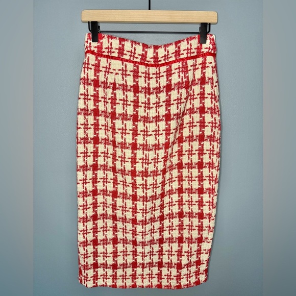 Tuckernuck Pomander Place Marjorie Houndstooth Tweed Midi Skirt | Size XS - Picture 4 of 5